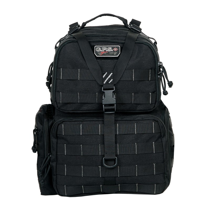 G-Outdoors, Inc. Tactical, Backpack, Black, Soft, 3 Internal Pistol Cases GPS-T1612BPB