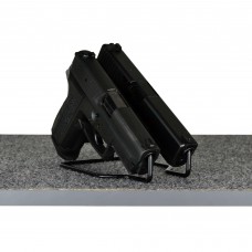 Gun Storage Solutions Handgun Hangers, Duelies Vinyl Coated, Fits Guns As Small As .22 Caliber, 2 Per Stand, Black DUEL2