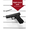 Gun Storage Solutions Slatwall Snipers, Vinyl Coated, Fits Guns As Small As .22 Caliber, 10-Pack, Attaches To Front Of Shelf, Black SNPR10RT
