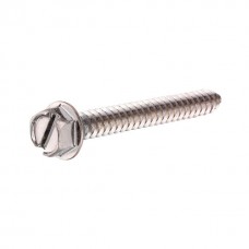 Hillman Stainless Steel Slotted Hex Washer Head Sheet Metal Screw 8 x 3/4