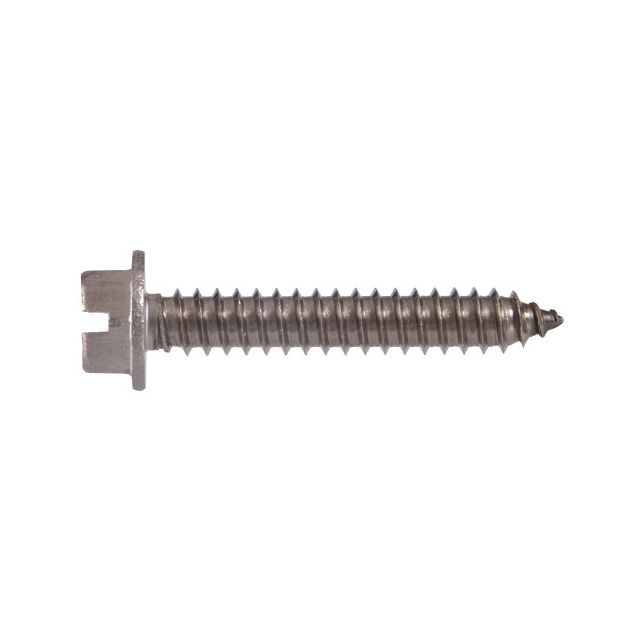 Hillman Stainless Steel Slotted Hex Washer Head Sheet Metal Screw 8 x 3/4