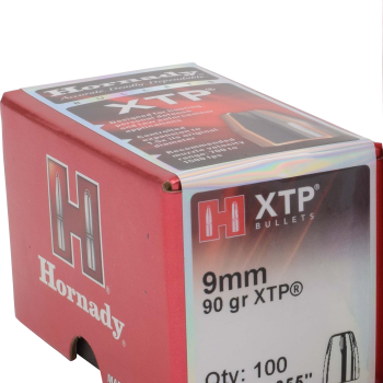 Hornady XTP Bullets 9mm .355 90 Grain box of 100