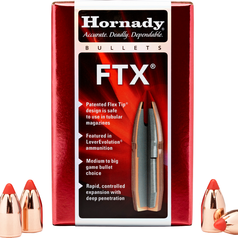 Hornady 45 Cal .458 325 Grain FTX (45-70 & 450 Marlin) Box of 50