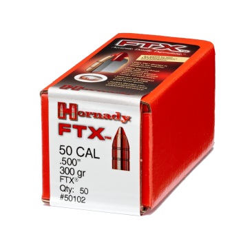 Hornady 50 Caliber .500 300 Grain FTX Box of 50