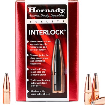 Hornady 303 Caliber .312" Diameter 150 Grain Interlock SP Box of 100