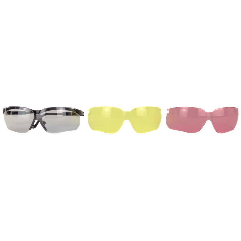 Howard Leight XC Glasses, Black Frame, 3 Lenses R-01637