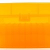 FS Reloading Plastic Ammo Box Large Rifle 50 Round Translucent Amber