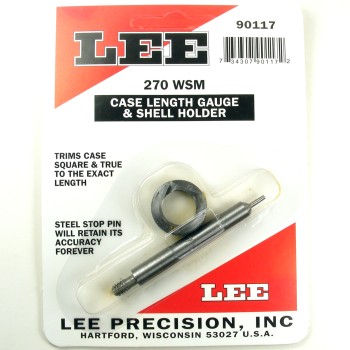 Lee Precision Case Length Gauge & Shell Holder .270 Winchester Short Magnum