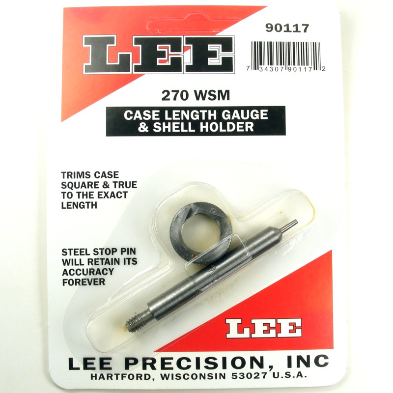 Lee Precision Case Length Gauge & Shell Holder .270 Winchester Short Magnum