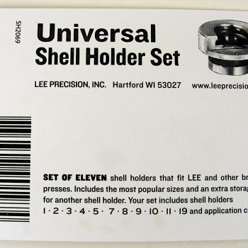 Lee Precision Instructions Universal Shell Holder Set