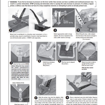 Lee Precision Bench Prime Instructions