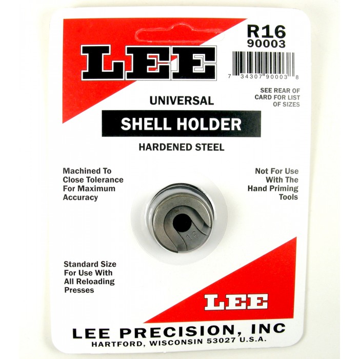 Details about   Lee Hardened Steel Shellholder for Reloading Presses R10 90527 