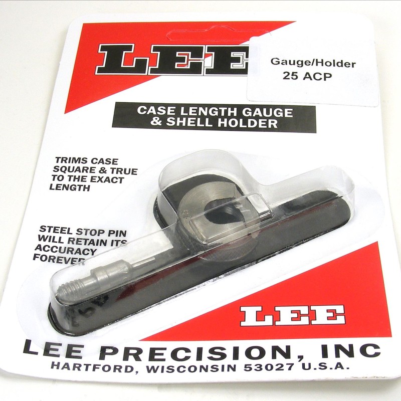 Lee Precision Case Length Gauge & Shell Holder .25 ACP
