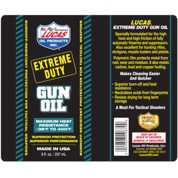 Lucas Oil All-Weather Hunting Gun Oil 2oz 18/Pack