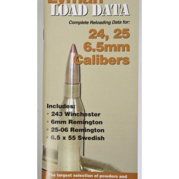 Lyman Load Data Book 24, 25, 6.5mm Calibers