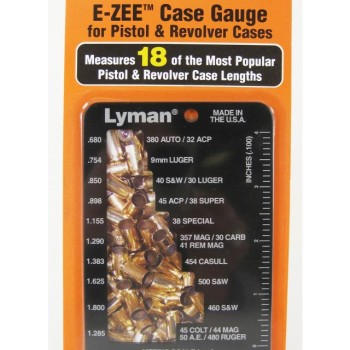 Lyman E-Zee Case Gauge Pistol & Revolver