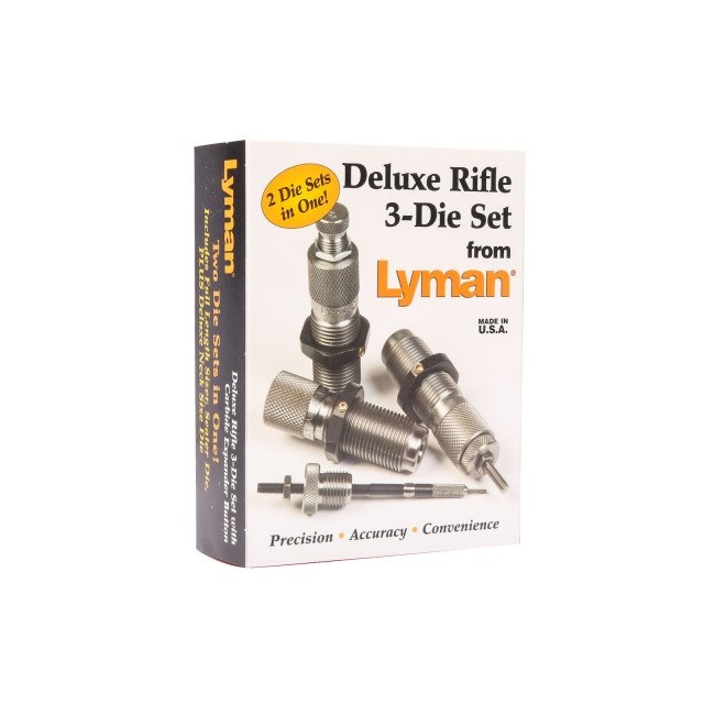 Lyman Deluxe Rifle 3-Die Set with Expander Button 6.5mm Creedmoor