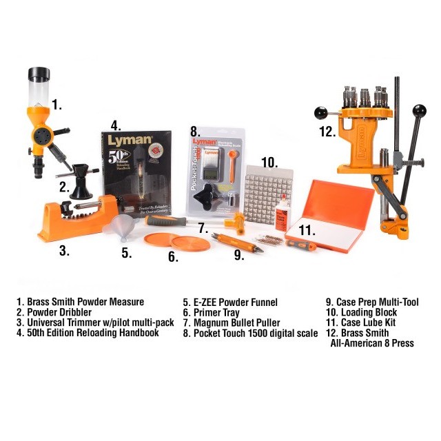 Lyman Brass Smith All-American 8  Reloading Kit