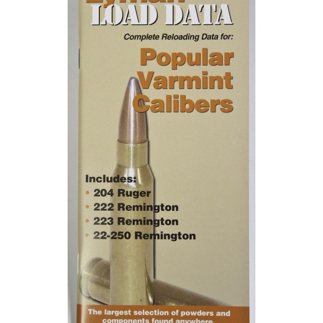 Lyman Load Data Book Popular Varmint Calibers