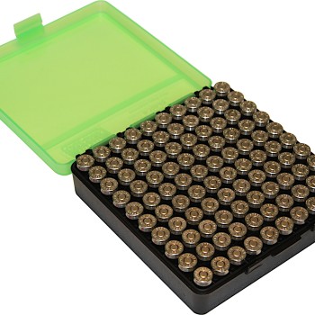 MTM Case-Gard Hinge Top Ammo Box 100 Rounds 45 ACP, 40 S&W, S57 SIG