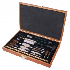 Outers Cleaning Kit, For .22 Caliber and Up, 28 Piece, Wood Box 70082
