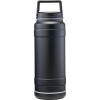 Pelican 18/8 Pro Grade Stainless Steel, 32oz., Food & Drink Storage, Black Finish, Leak-Proof Carry Handle Lid TRAV-BO32-BLK