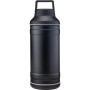 Pelican 18/8 Pro Grade Stainless Steel, 64oz., Food & Drink Storage, Black Finish, Leak-Proof Carry Handle Lid TRAV-BO64-BLK