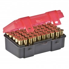 Plano Ammunition Box, Holds 50 Rounds of .357/.38 Sp/.38 Handgun Rounds, Charcoal/Rose , 6 Pack 122550