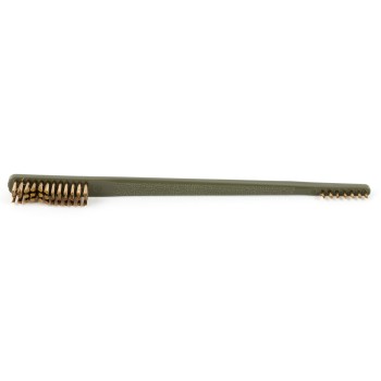 Pro-Shot Products Gun Brush, Bronze Bristles, Double Ended, Clam Pack BZDE