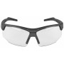 Radians Skybow Glasses, Ballistic Rated, Flexible Temple Tips, Rubberized Nosepiece, Single Lens, Grey/Clear SB0110CS