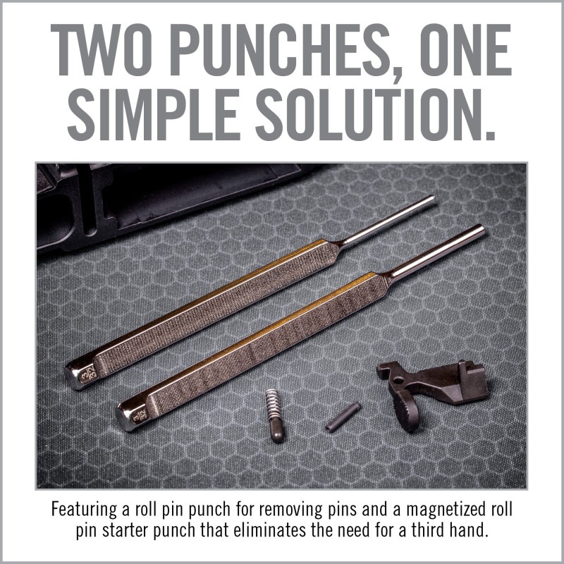 Real Avid Punch Set,Master Grade Punch Kit for AR15 Bolt Release Roll Pin AVBCPS