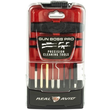 Real Avid Gun Boss Pro, Gun Boss, Pro Precision Cleaning Tools, Toolkit, Polycarbonate  Kickstand Case, Brushes, Picks, Scrapers AVGBPROPCT