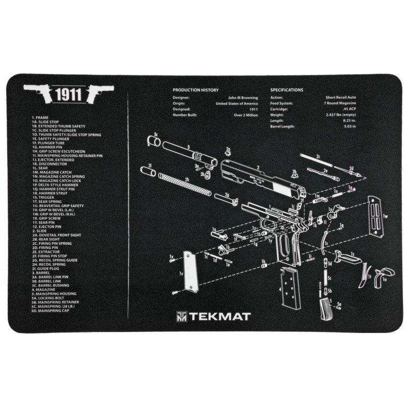 TekMat 1911 Pistol Mat, 11