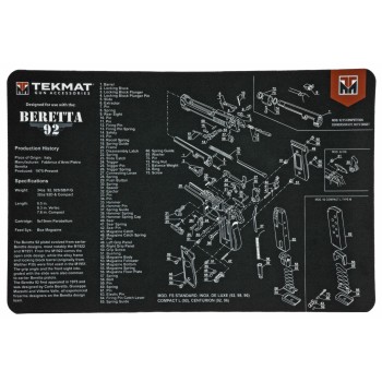 TekMat Beretta 92 Pistol Mat, 11