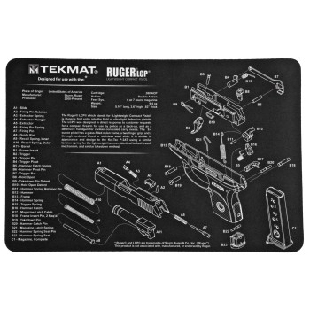 TekMat RUGER LCP Pistol Mat, 11