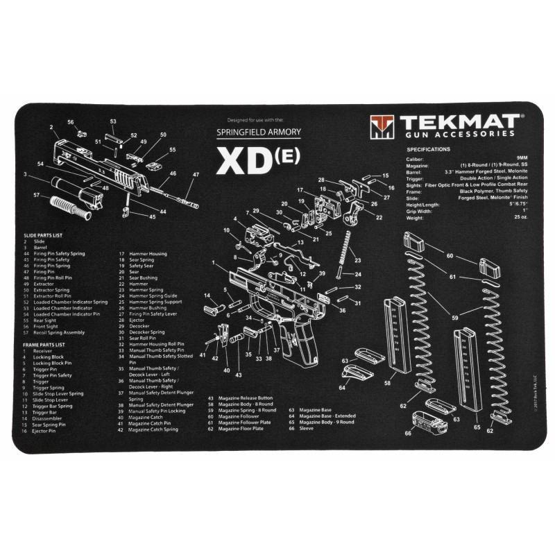 TekMat Springfield XDE Pistol Mat, 11