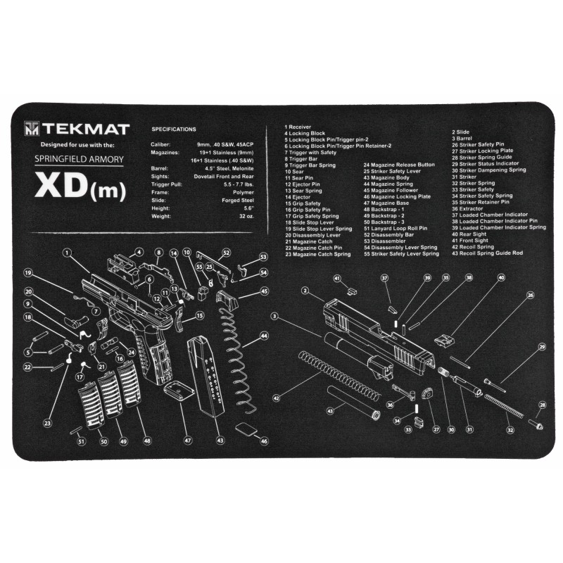 TekMat Springfield XDM Pistol Mat, 11