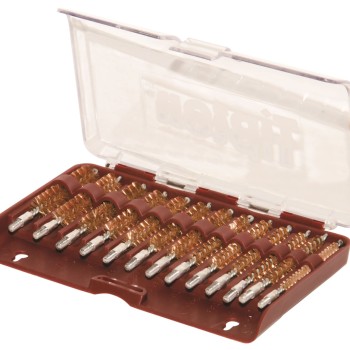 Tipton 13 Piece Bronze Bristle Rifle Bore Brush Set