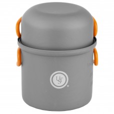 UST - Ultimate Survival Technologies Solo Cook Kit, Orange Handles, Hard Anodized Aluminum Construction, 5.2