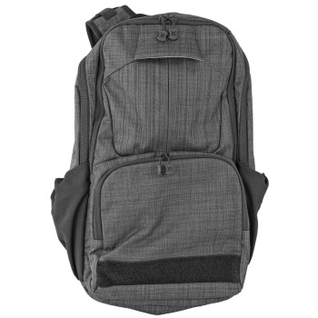 Vertx EDC Ready 2.0, Backpack, Adjustable Shoulder and Sternum Straps, Waist Belt, Heather Black Finsih, Nylon, 19.5