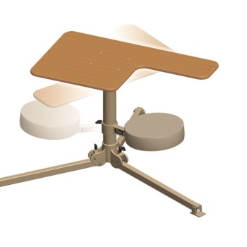 Caldwell BR Pivot Shooting Bench, Butcher Block Top