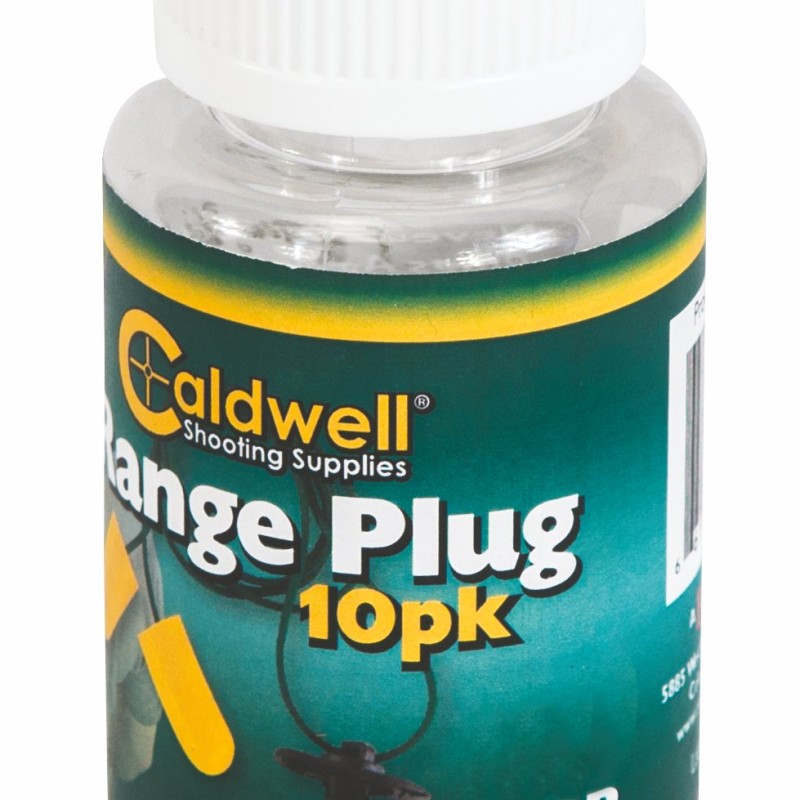 Caldwell Range Plugs with cord, 31 NRR, 10pk