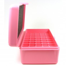FS Reloading Plastic Ammo Box Large Pistol 50 Round Solid Pink