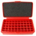 FS Reloading Plastic Ammo Box Automatic Pistol 50 Round Solid Red