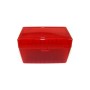 FS Reloading Plastic Ammo Box Large Rifle 50 Round Translucent Red