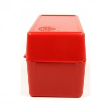 FS Reloading Plastic Ammo Box Large Rifle 50 Round Solid Red