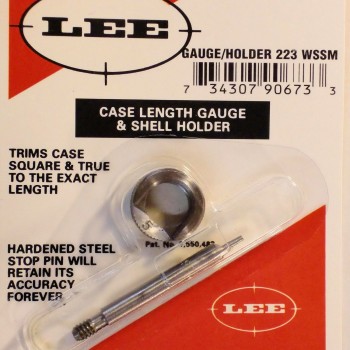 Lee Precision Case Length Gauge & Shell Holder .223 Winchester Super Short Magnum