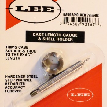 Lee Precision Case Length Gauge & Shell Holder 7mm-08 Remington