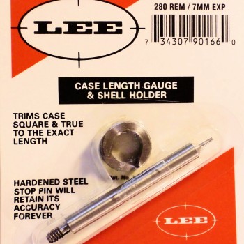 Lee Precision Case Length Gauge & Shell Holder 7mm Express, 280 Remington
