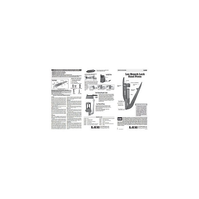 Lee Precision HANDPRESS Instructions